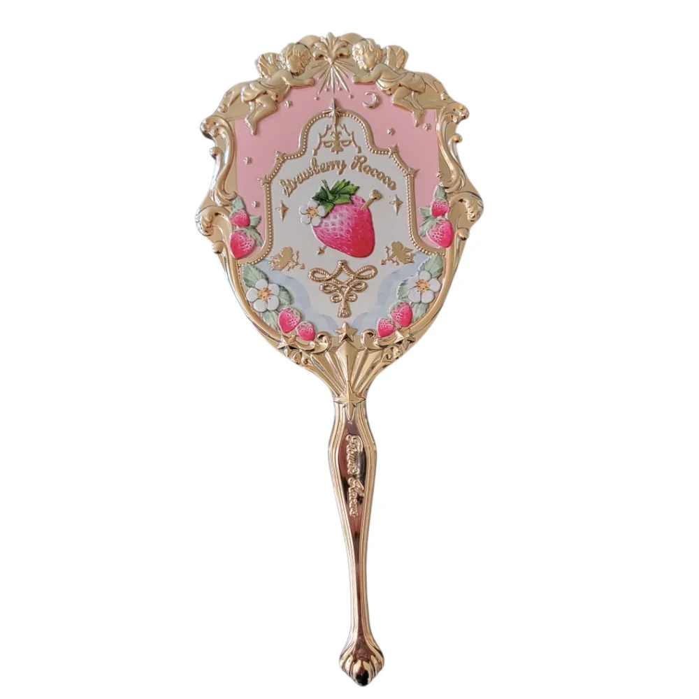 Strawberry Rococo Vanity Hand Mirror